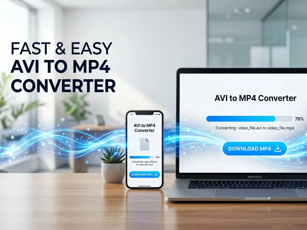 AVI File to MP4 Converter zum Bearbeiten und Hochladen