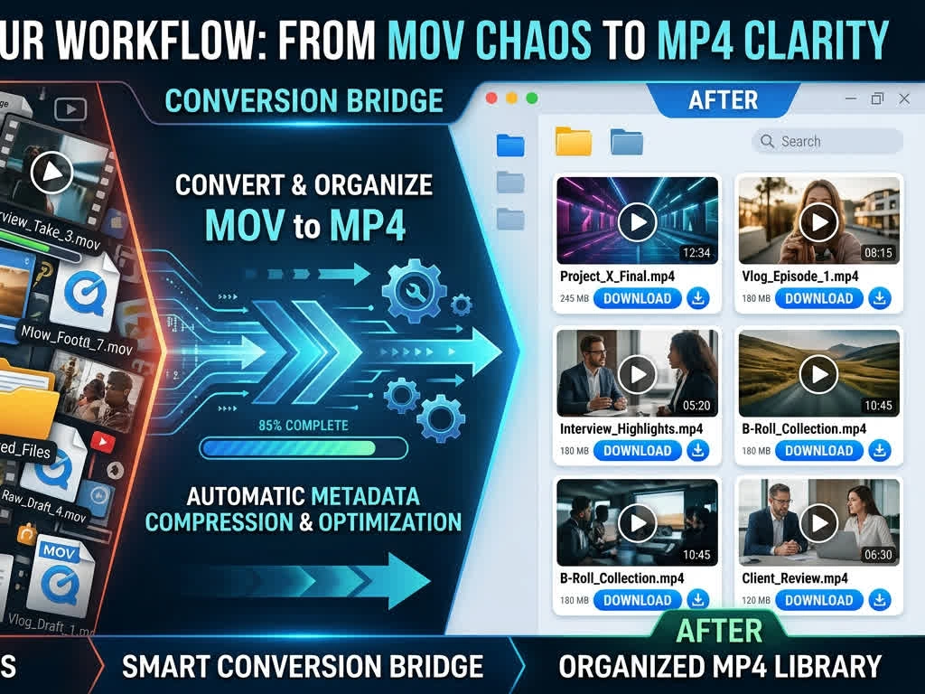 Cloud Convert MOV to MP4 in the Browser