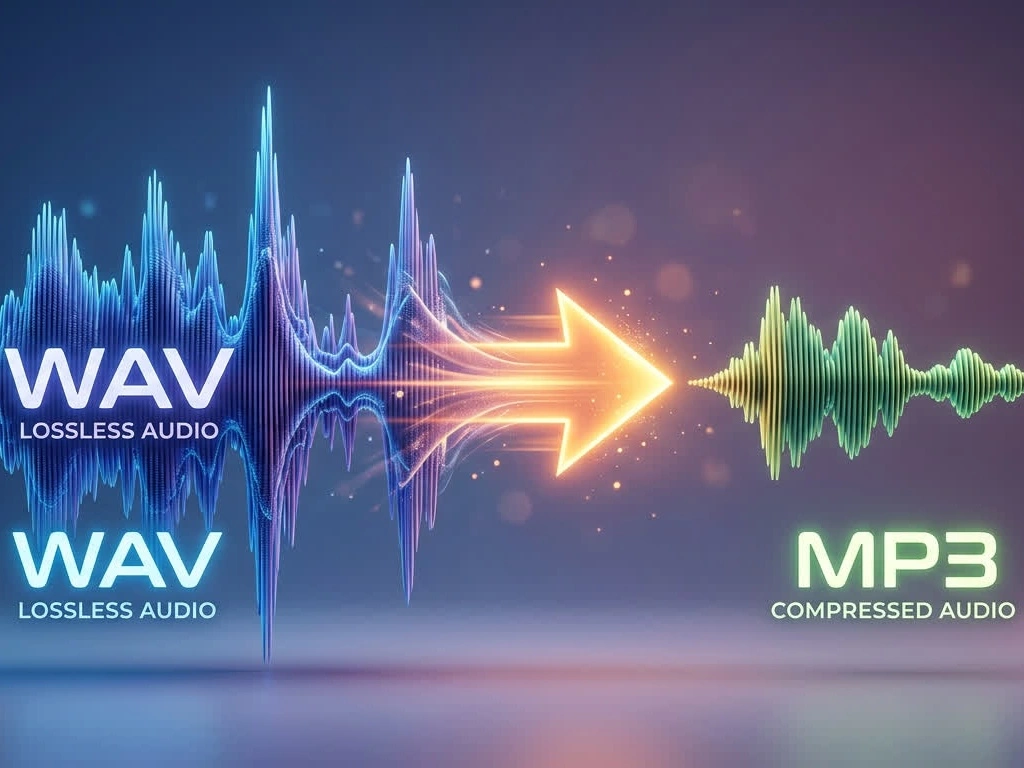Convertitore da WAV a MP3-Convertire l'audio da WAV a MP3 online