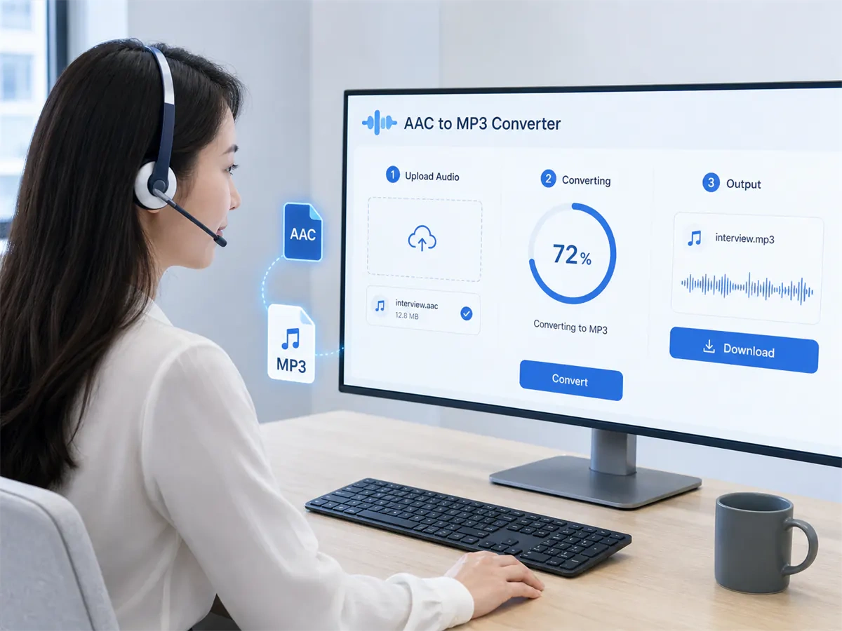 AAC zu MP3 Konverter-Ändern Sie AAC Audio in MP3