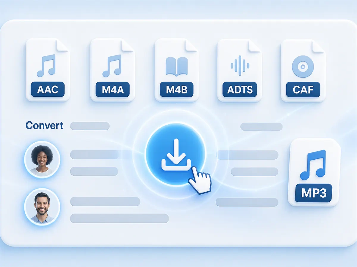 Audio AAC zu MP3-Konverter für Gastgeber und Editoren