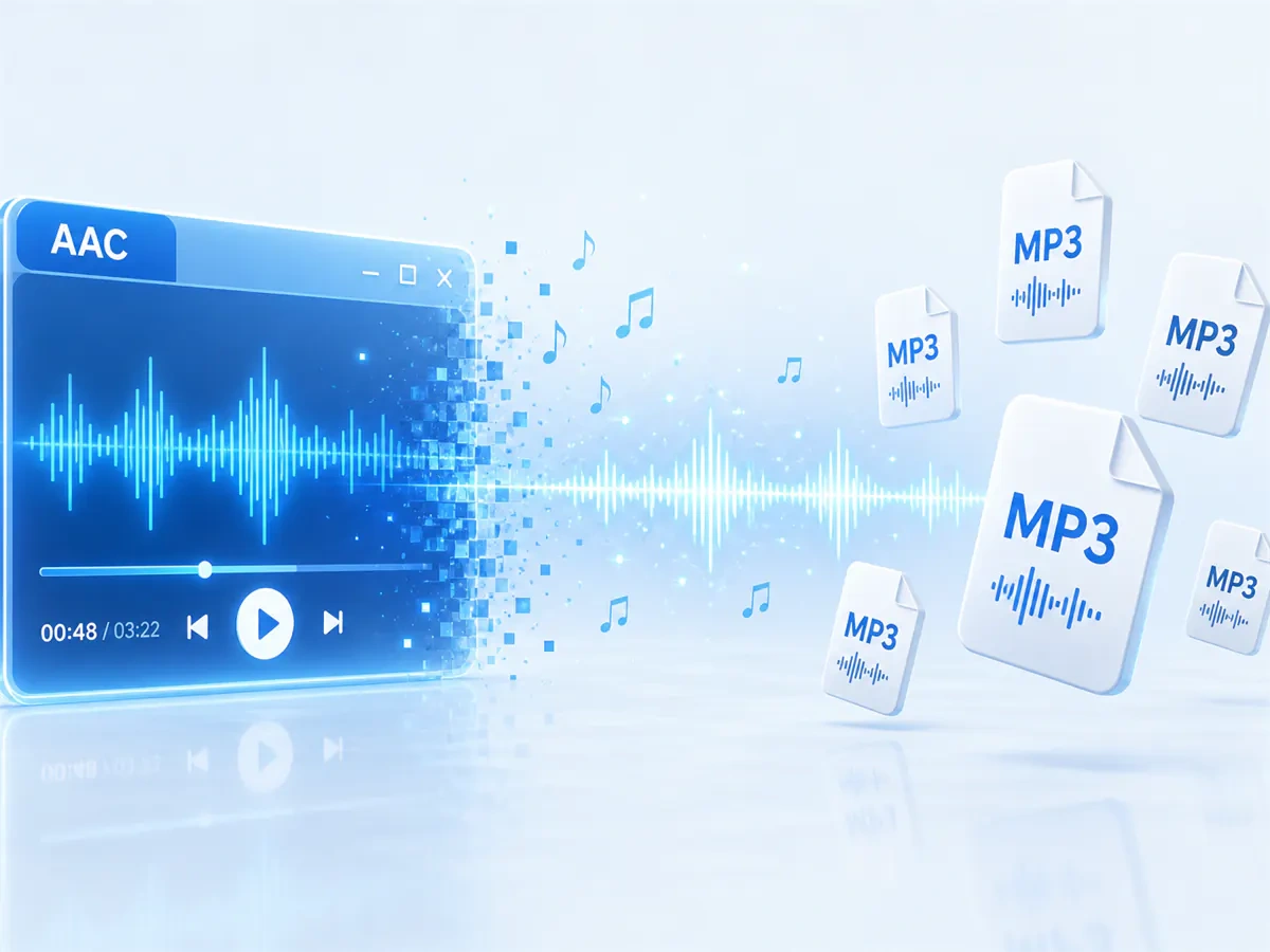 Cloud AAC in MP3 im Browser konvertieren