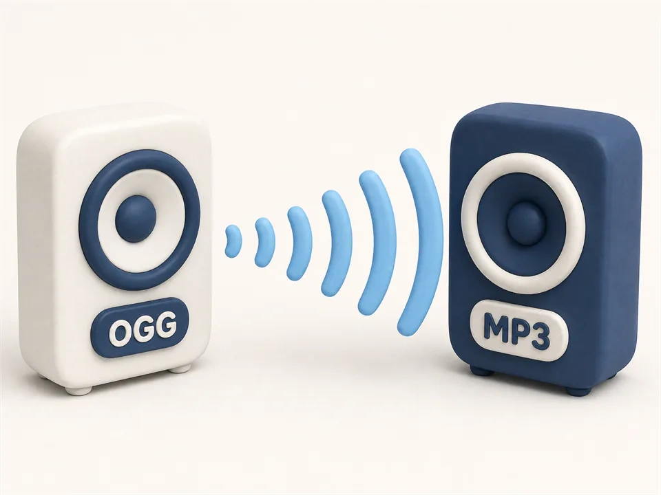 Audio Converter OGG to MP3 for Uploads and Editors