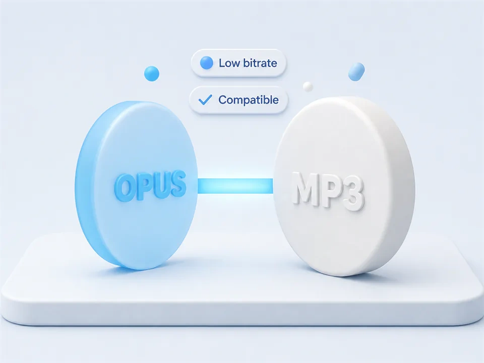 Conversor de audio de OPUS a MP3 para llamadas y entrevistas
