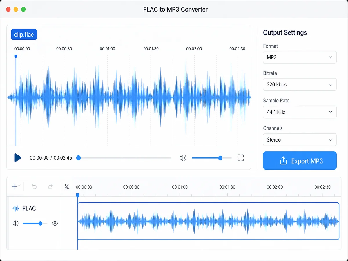 Convertitore da FLAC a MP3-Cambia Lossless FLAC in MP3