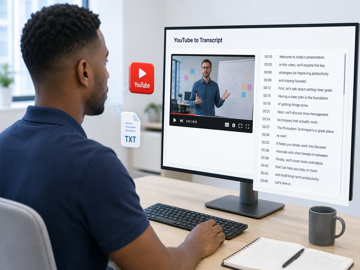 Was ist Cubvas YouTube to Transcript?
