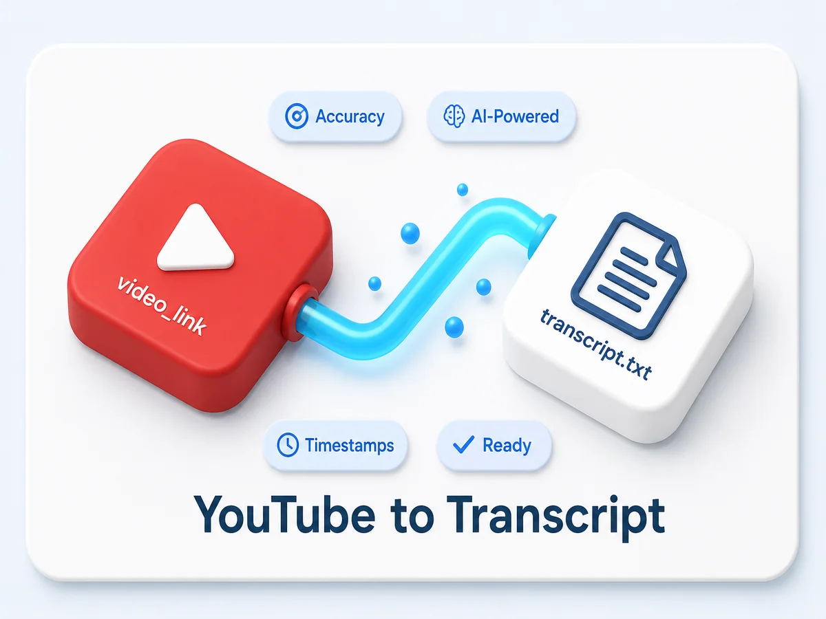 Transcript von YouTube als TXT oder SRT herunter laden