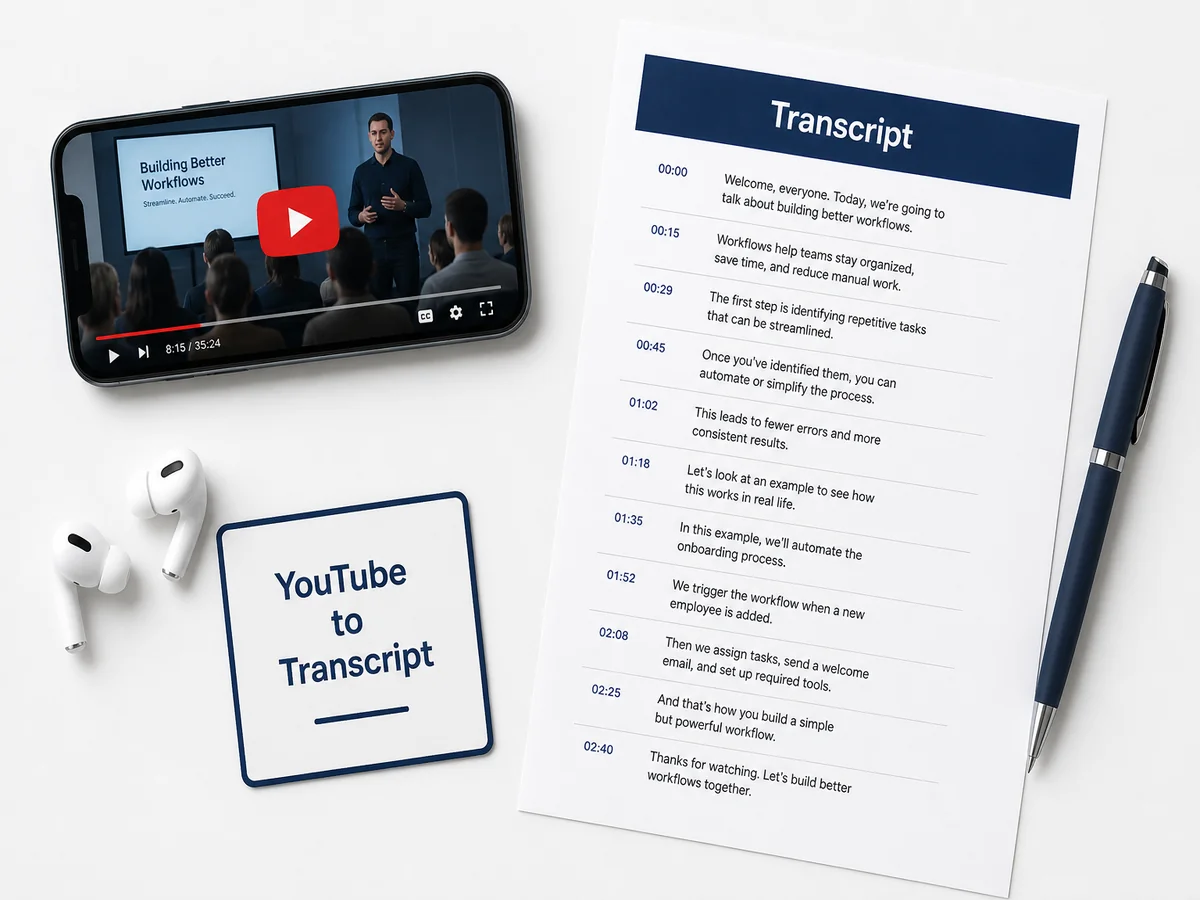 YouTube Video zum Text für Artikel und Notizen