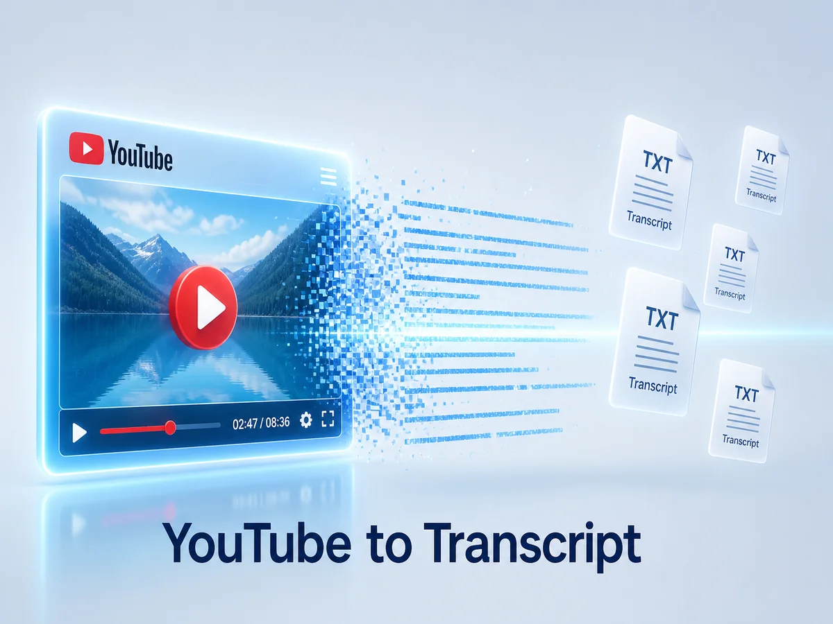 YT zum Transkript von einem kopierten Link