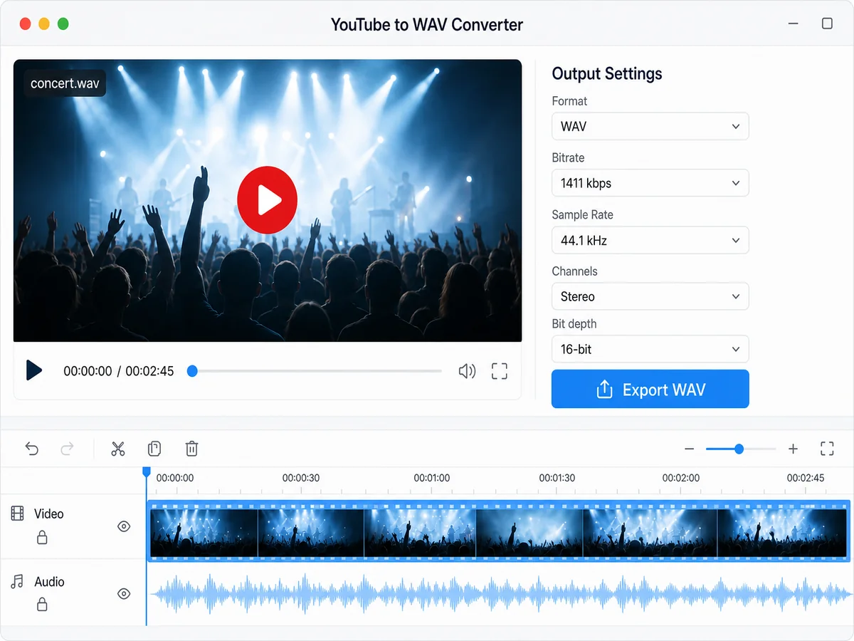 YouTube to WAV Converter Online