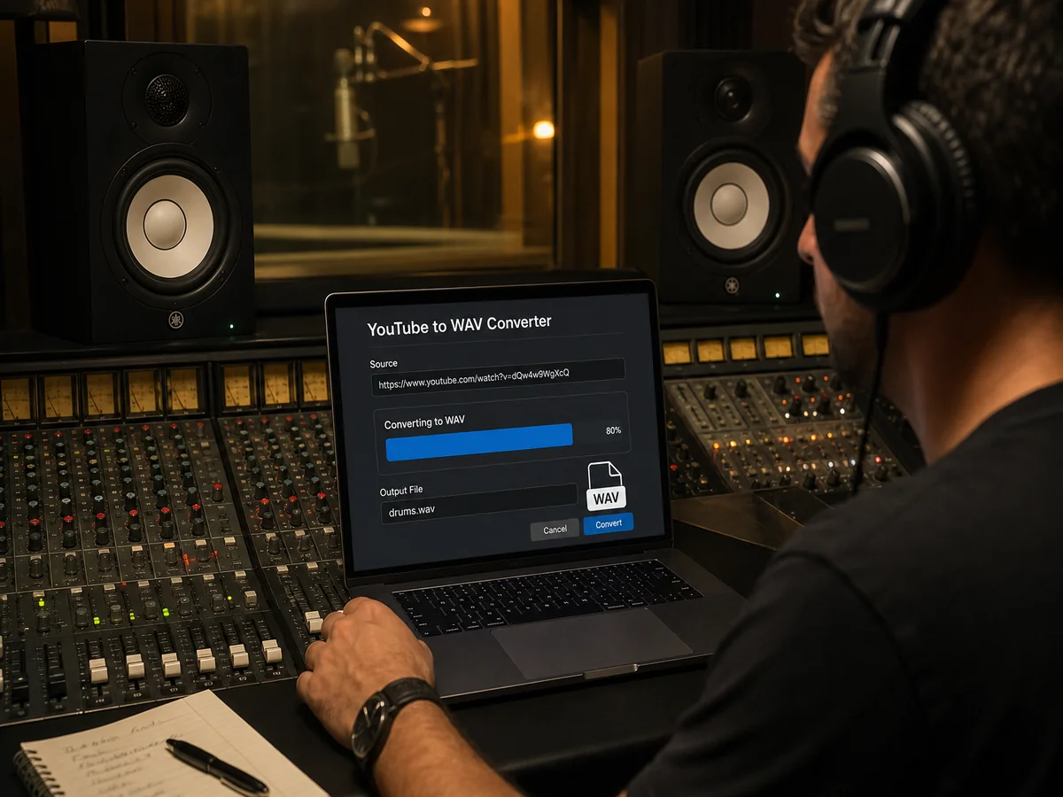 YouTube Audio Downloader WAV for Edit Bins