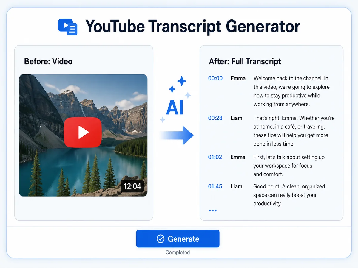 垂直クリップからのYouTubeショートトランスクリプト