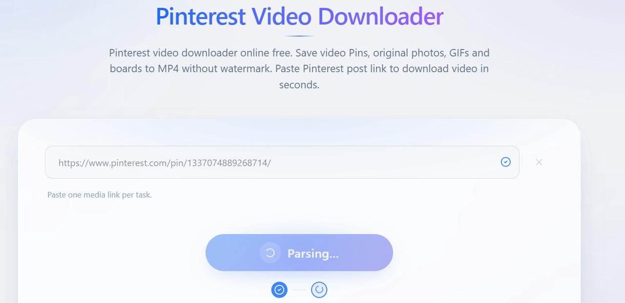 Parse the Pinterest Video